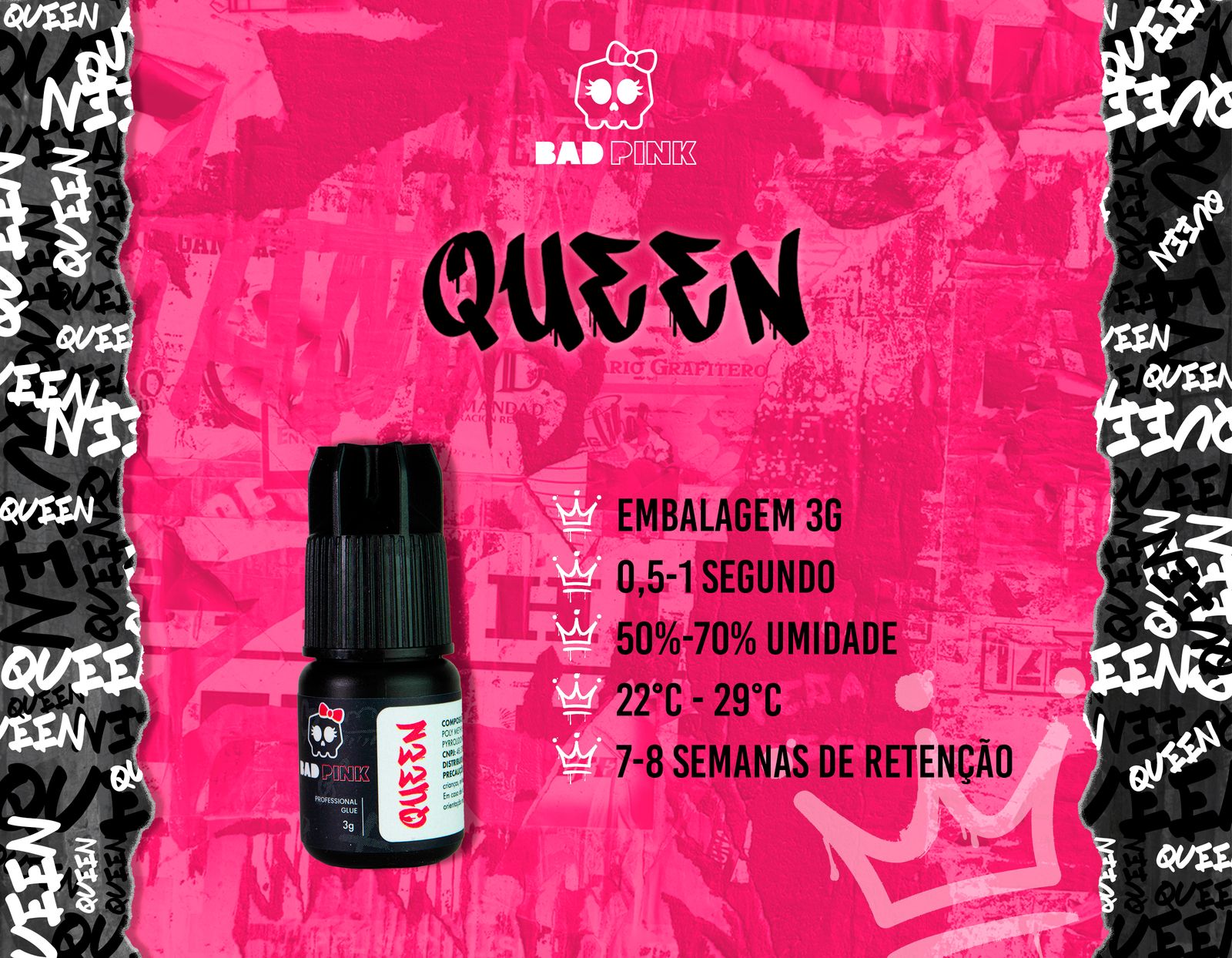 COLA QUEEN BAD PINK 3G